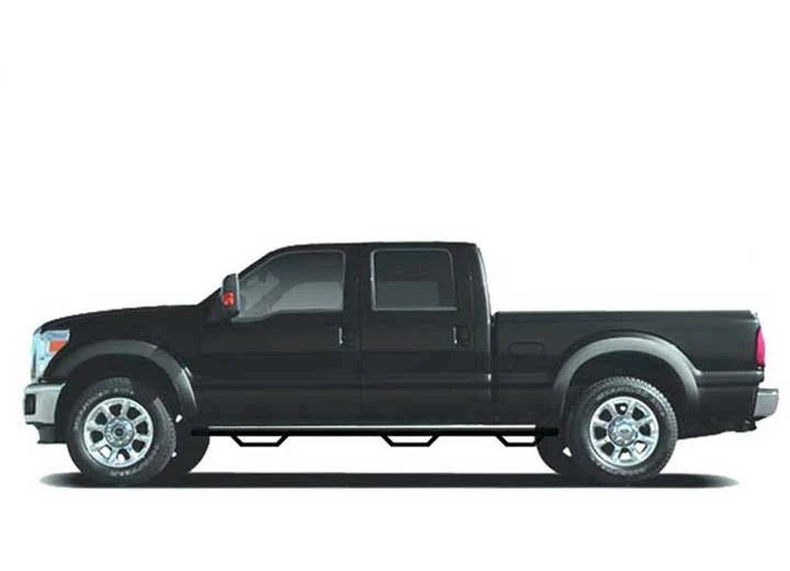 N-Fab Inc 21-c silverado/sierra 2500/3500 crew cab 6.4ft standard bed nerf step txt black bed access Main Image