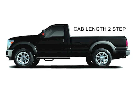 N-Fab 3" Cab Length Textured Black Nerf Steps|C9946RC-TX