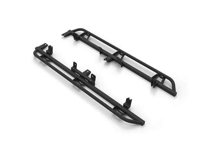 N-Fab Inc 22-C FRONTIER CREW CAB ALL BEDS TRAIL SLIDERS STEP SYSTEMS TEXTURED BLACK