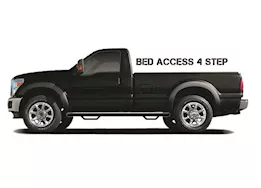 N-Fab Inc 17-c f250/f350 super duty regular cab 8ft bed gas/diesel srw/drw nerf step bed access text blk