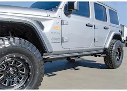 N-Fab Inc 18-c wrangler jl 4 door suv gas srw 1.75 rkr step system, cab length, textured black