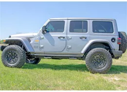 N-Fab Inc 18-c wrangler jl 4 door suv gas srw 1.75 rkr step system, cab length, textured black