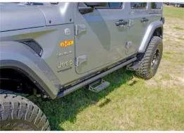 N-Fab Inc 18-c wrangler jl 4 door suv gas srw 1.75 rkr step system, cab length, textured black