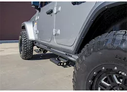 N-Fab Inc 18-c wrangler jl 4 door suv gas srw 1.75 rkr step system, cab length, textured black