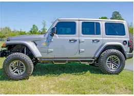 N-Fab Inc 18-c wrangler jl 4 door suv gas srw ex-4 predator pro, predator pro step system, textured black