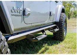 N-Fab Inc 18-c wrangler jl 4 door suv gas srw ex-4 predator pro, predator pro step system, textured black