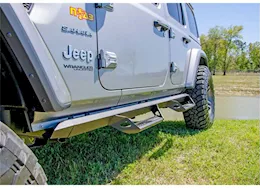 N-Fab Inc 18-c wrangler jl 4 door suv gas srw ex-4 predator pro, predator pro step system, textured black