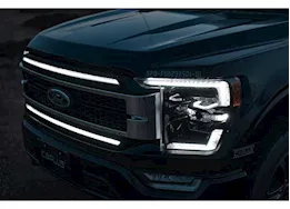 OLM 21-23 f150 infinite series headlight and drl grille 2pc bundle