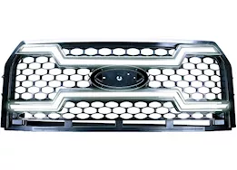 OLM 15-17 f150 grille lights black w/white drl infinite series