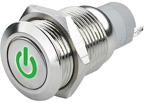 Oracle Lighting Universal oracle power symbol on/off flush mount led switch - green Main Image