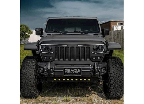 Oracle Lighting 18-C WRANGLER/20-C GLADIATOR SKID PLATE WITH INTEGRATED LED EMITTERS YELLOW LENS