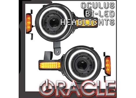 Oracle Lighting 21-C BRONCO OCULUS BI LED PROJECTOR HEADLIGHTS WHITE