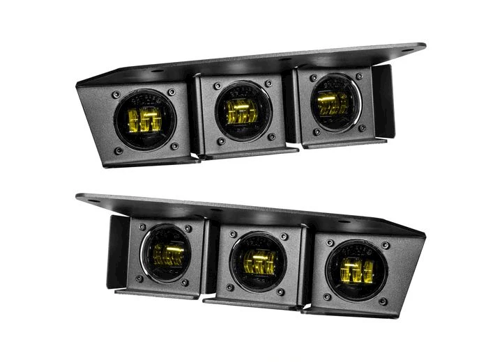 Oracle Lighting 21-C BRONCO TRIPLE LED FOG LIGHT KIT FOR STEEL BUMPER