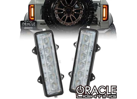 Oracle Lighting 21-C BRONCO DUAL FUNCTION AMBER/WHITE REVERSE LED FLUSH TAIL LIGHTS