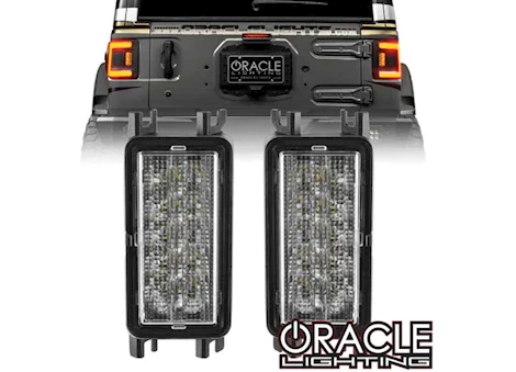 Oracle Lighting 19-C JEEP WRANGLER JL AMBER/WHITE REVERSE LED FLUSH TAIL LIGHTS