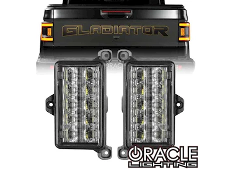 Oracle Lighting 19-C JEEP GLADIATOR JT AMBER/WHITE REVERSE LED FLUSH TAIL LIGHTS