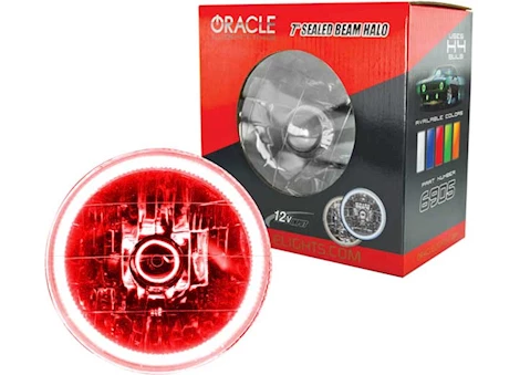 Oracle Lighting UNIVERSAL ORACLE 7IN SEALED BEAM-RED DRIVER OR PASSENGER