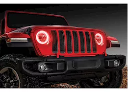 Oracle Lighting 18-c wrangler jl/gladiator jt led surface mount headlight halo kit red