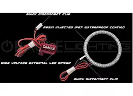 Oracle Lighting 18-c wrangler jl/gladiator jt led surface mount headlight halo kit red