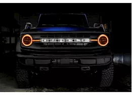 Oracle Lighting 21-c bronco colorshift headlight halo kit w/drl bar base headlights w/rf controller