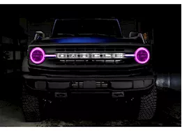 Oracle Lighting 21-c bronco colorshift headlight halo kit w/drl bar base headlights w/rf controller