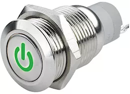 Oracle Lighting Universal oracle power symbol on/off flush mount led switch - green