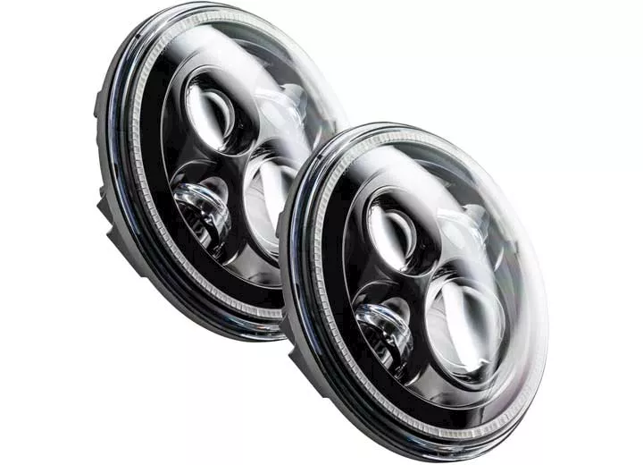 Oracle Lighting Off-road 7in high powered led headlight black bezel(w/out controller)