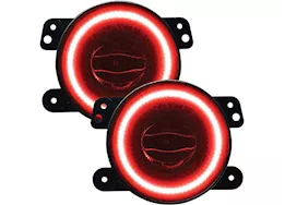 Oracle Lighting 07-c wrangler/gladiator high performance 20w led fog lights red