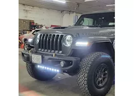 Oracle Lighting 18-c wrangler/20-c gladiator skid plate with integrated led emitters clear lens