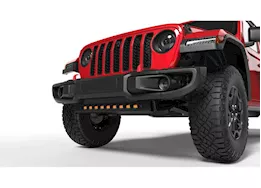 Oracle Lighting 18-c wrangler/20-c gladiator skid plate w/integrated led emitters amber lens