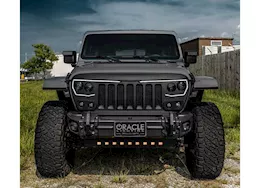 Oracle Lighting 18-c wrangler/20-c gladiator skid plate w/integrated led emitters amber lens