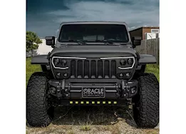 Oracle Lighting 18-c wrangler/20-c gladiator skid plate with integrated led emitters yellow lens