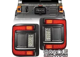 Oracle Lighting 18-c wrangler jl black series flush mount led tail lights