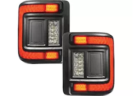 Oracle Lighting 18-c wrangler jl black series flush mount led tail lights