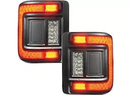 Oracle Lighting 18-c wrangler jl black series flush mount led tail lights