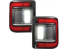 Oracle Lighting 18-c wrangler jl black series flush mount led tail lights