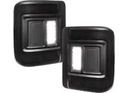 Oracle Lighting 18-c wrangler jl black series flush mount led tail lights