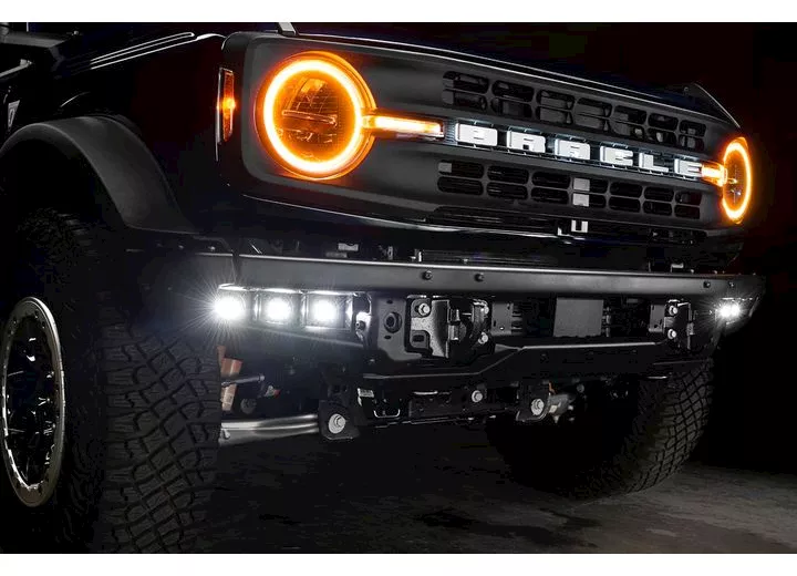 Oracle Lighting 21-c bronco triple led fog light kit for steel bumper