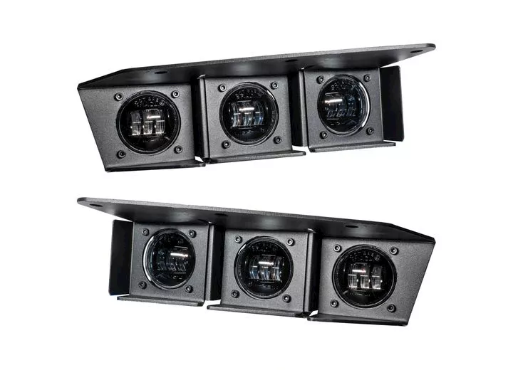 Oracle Lighting 21-c bronco triple led fog light kit for steel bumper