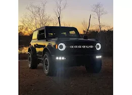 Oracle Lighting 21-c bronco triple led fog light kit for steel bumper