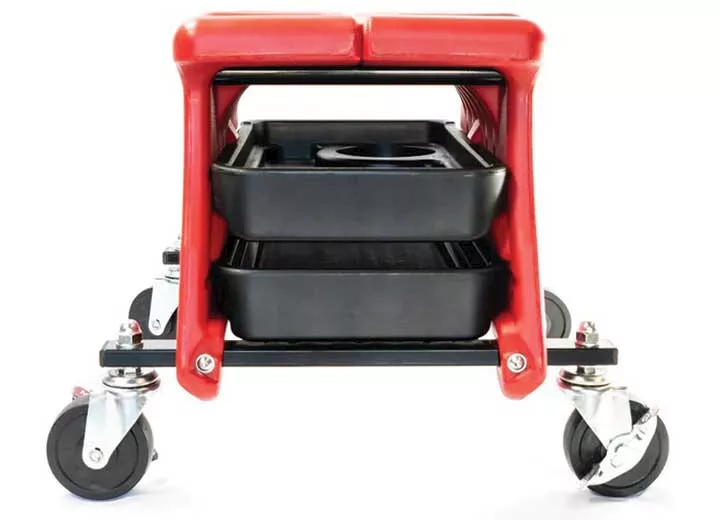 Powerbuilt/Cat Tools Heavy duty compact rolling seat with storage trays