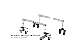 PullRite Traditional Series SuperGlide SuperRail Mounting Kit