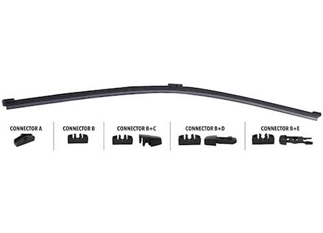 ProMaxx Automotive WIPER BLADE 15IN REAR OE MULTI-FIT ADAPTERS 5 PCS