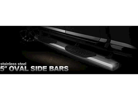 ProMaxx Automotive 5IN OVAL STRAIGHT SIDE BAR RAM 1500 QUADCAB NEWBODY 19-20