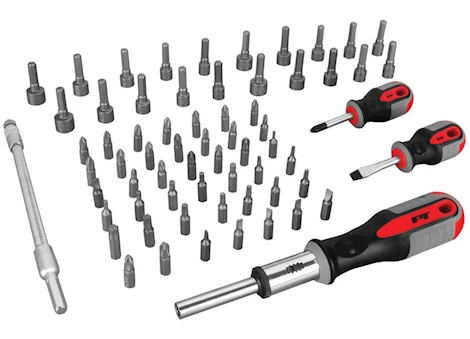 Performance Tool SCREWDRIVER & BIT SET, 66 PCS