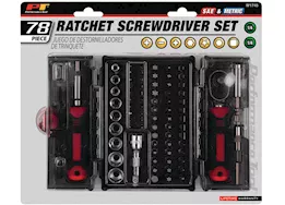 Performance Tool Ratcheting driver tool set, 78 pcs