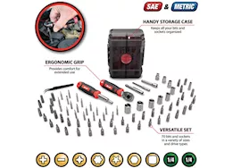 Performance Tool Ratcheting driver tool set, 78 pcs