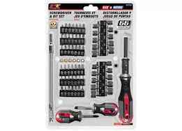 Performance Tool Screwdriver & bit set, 66 pcs