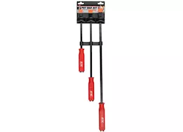 Performance Tool 3 pc pry bar set w/strike cap