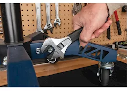 Performance Tool Ratcheting adjustable wrench, 8in